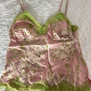 Floral Lace Trim Camisole